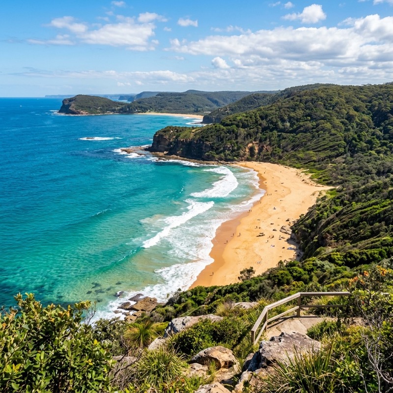 Central Coast NSW coastline background watermark