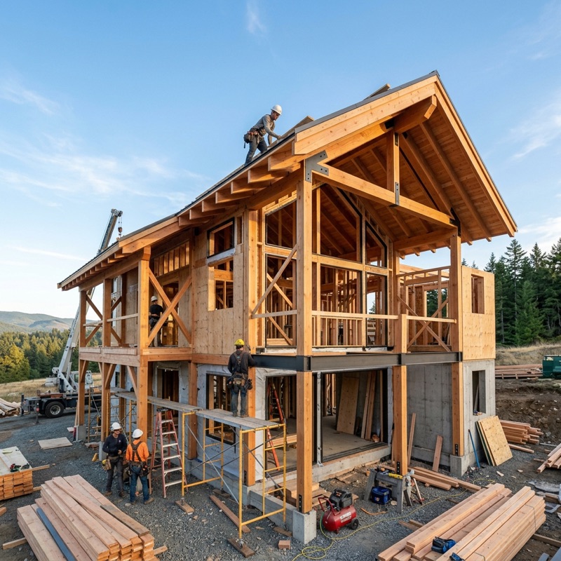 Home construction background watermark